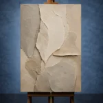 Limestone Stone Abstract Wabi Sabi Wall Art Canvas Print - Image 2