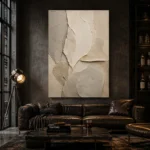 Limestone Stone Abstract Wabi Sabi Wall Art Canvas Print - Image 4