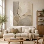 Limestone Stone Abstract Wabi Sabi Wall Art Canvas Print - Image 7