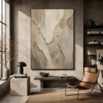 Ancient Stone Abstract Wabi Sabi Wall Art Canvas Print - Image 3