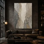 Sculptural Stone Layers Wabi Sabi Wall Art Canvas Print - Image 4
