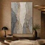 Sculptural Stone Layers Wabi Sabi Wall Art Canvas Print - Image 5