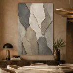 Slate Limestone Stone Abstract Wabi Sabi Wall Art Canvas Print - Image 5