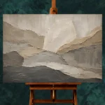 Mineral Landscape Stone Abstract Wabi Sabi Wall Art Canvas Print - Image 2