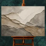 Aged Stone Formations Wabi Sabi Wall Art Canvas Print - Image 2