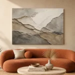 Aged Stone Formations Wabi Sabi Wall Art Canvas Print - Image 3