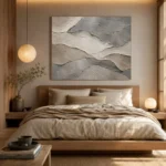 Flowing Mineral Stone Abstract Wabi Sabi Wall Art Canvas Print - Image 8