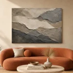 Slate Stone Forms Wabi Sabi Wall Art Canvas Print - Image 3