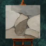 Limestone Stone Forms Wabi Sabi Wall Art Canvas Print - Image 2