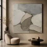 Limestone Stone Forms Wabi Sabi Wall Art Canvas Print - Image 6