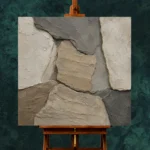 Sandstone Stone Abstract Wabi Sabi Wall Art Canvas Print - Image 2