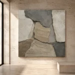 Sandstone Stone Abstract Wabi Sabi Wall Art Canvas Print - Image 3