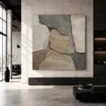 Sandstone Stone Abstract Wabi Sabi Wall Art Canvas Print - Image 5