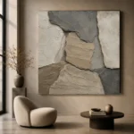 Sandstone Stone Abstract Wabi Sabi Wall Art Canvas Print - Image 6
