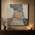 Sandstone Stone Abstract Wabi Sabi Wall Art Canvas Print - Image 7