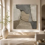 Sandstone Stone Abstract Wabi Sabi Wall Art Canvas Print - Image 8