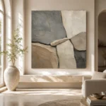 Slate Stone Abstract Wabi Sabi Wall Art Canvas Print - Image 8