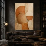 Terracotta Clay Wabi Sabi Wall Art Canvas Print - Image 4