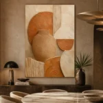 Terracotta Clay Wabi Sabi Wall Art Canvas Print - Image 5