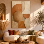 Terracotta Clay Wabi Sabi Wall Art Canvas Print - Image 8
