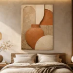 Aged Clay Terracotta Wabi Sabi Wall Art Canvas Print - Image 6