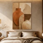 Burnt Terracotta Clay Wabi Sabi Wall Art Canvas Print - Image 6