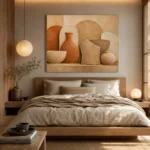 Organic Clay Terracotta Wabi Sabi Wall Art Canvas Print - Image 8