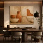 Aged Clay Terracotta Wabi Sabi Wall Art Canvas Print - Image 4