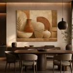 Weathered Clay Terracotta Wabi Sabi Wall Art Canvas Print - Image 4