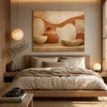 Refined Clay Terracotta Wabi Sabi Wall Art Canvas Print - Image 8