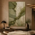 Olive Moss Botanical Wabi Sabi Wall Art Canvas Print - Image 5
