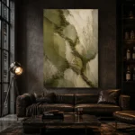 Moss Covered Stone Forms Wabi Sabi Wall Art Canvas Print - Image 4