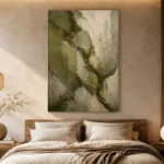 Moss Covered Stone Forms Wabi Sabi Wall Art Canvas Print - Image 6
