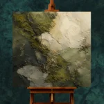Olive Forest Floor Wabi Sabi Wall Art Canvas Print - Image 2