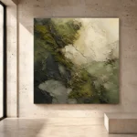 Olive Forest Floor Wabi Sabi Wall Art Canvas Print - Image 3