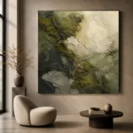Olive Forest Floor Wabi Sabi Wall Art Canvas Print - Image 6