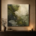 Olive Forest Floor Wabi Sabi Wall Art Canvas Print - Image 7