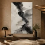 Ancient Ink Form Wabi Sabi Wall Art Canvas Print - Image 5