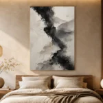 Ancient Ink Form Wabi Sabi Wall Art Canvas Print - Image 6