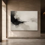 Minimal Ink Flow Wabi Sabi Wall Art Canvas Print - Image 5