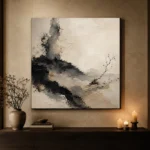 Minimal Ink Balance Wabi Sabi Wall Art Canvas Print - Image 7
