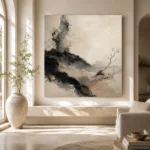 Minimal Ink Balance Wabi Sabi Wall Art Canvas Print - Image 8