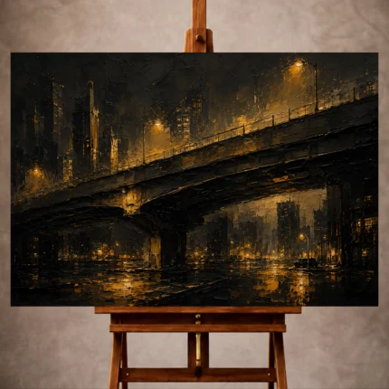Black & Gold Wall Art wall art print for elegant interiors