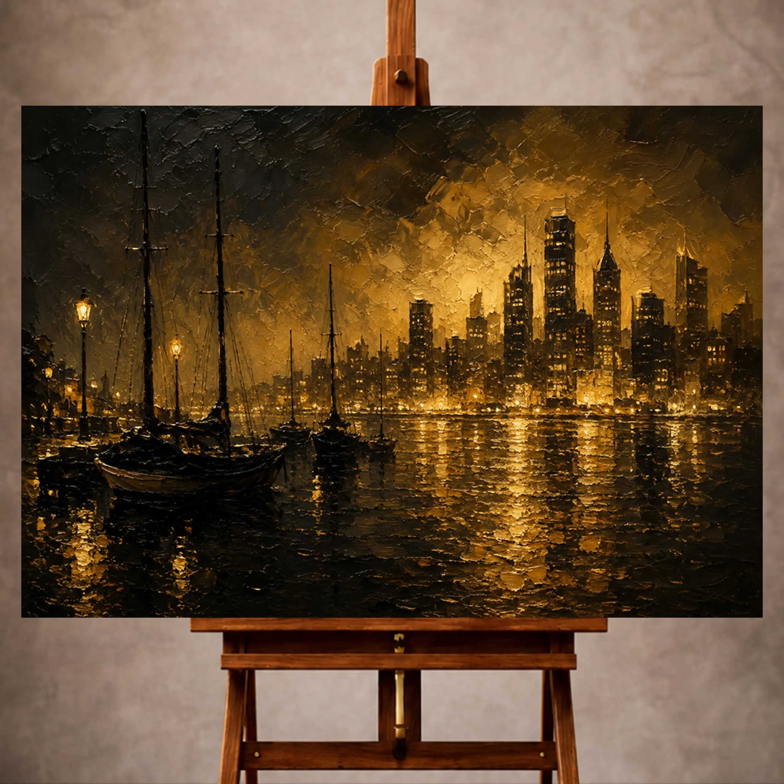 _Yatay MocupPage 1 Black & Gold Wall Art wall art print for elegant interiors
