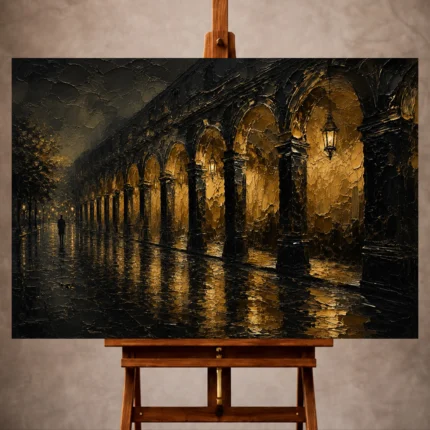 Black & Gold Wall Art wall art print for elegant interiors