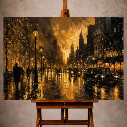 Black & Gold Wall Art wall art print for elegant interiors