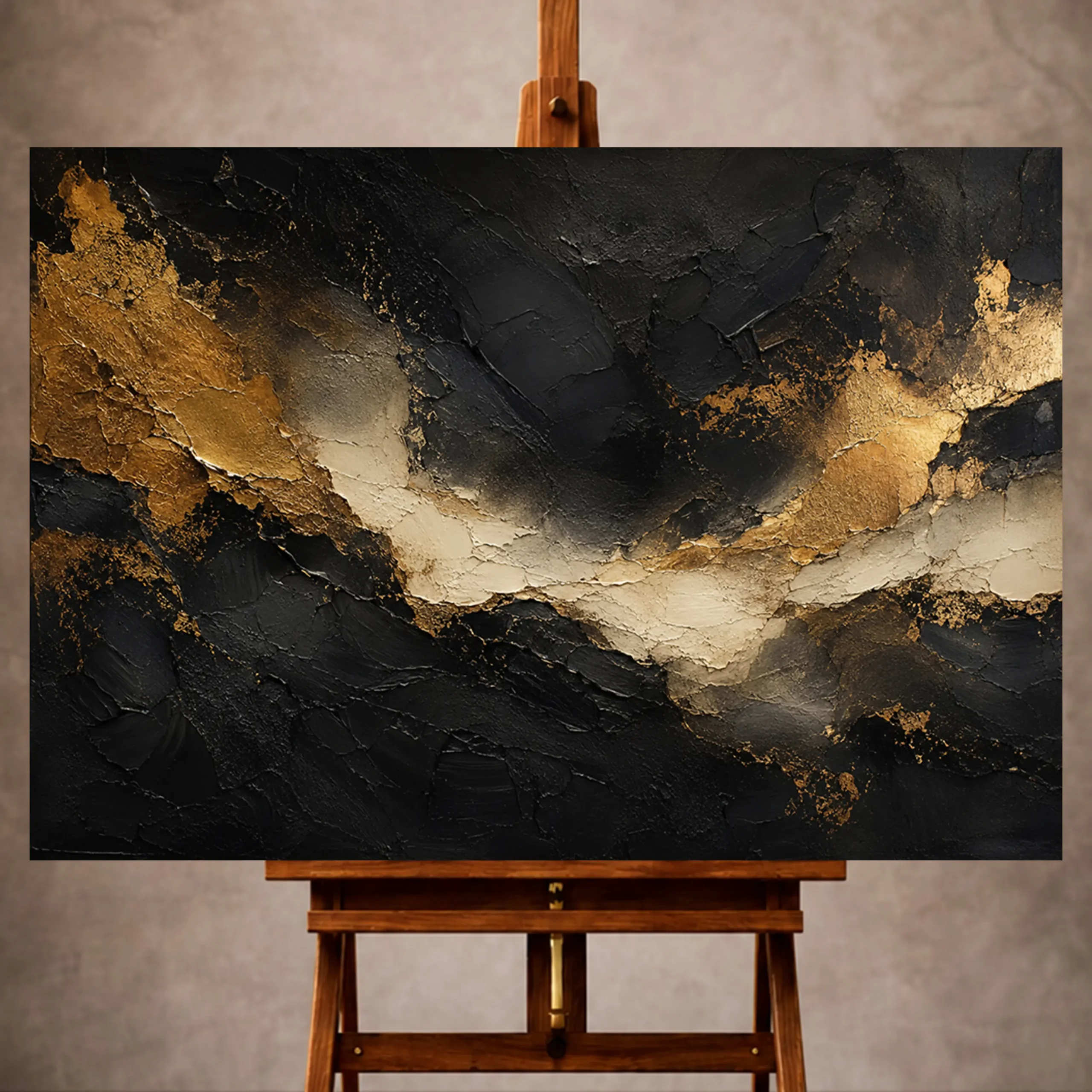 _Yatay MocupPage 1 Black & Gold Wall Art wall art print for elegant interiors