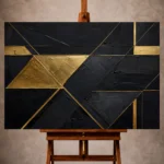 Black & Gold Wall Art wall art print for elegant interiors