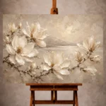 Magnolia Wall Art wall art print for elegant interiors