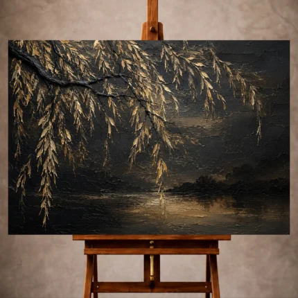 Black & Gold Wall Art wall art print for elegant interiors